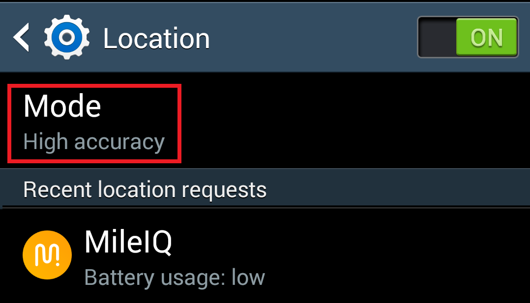 This image shows how to get Location Settings set up