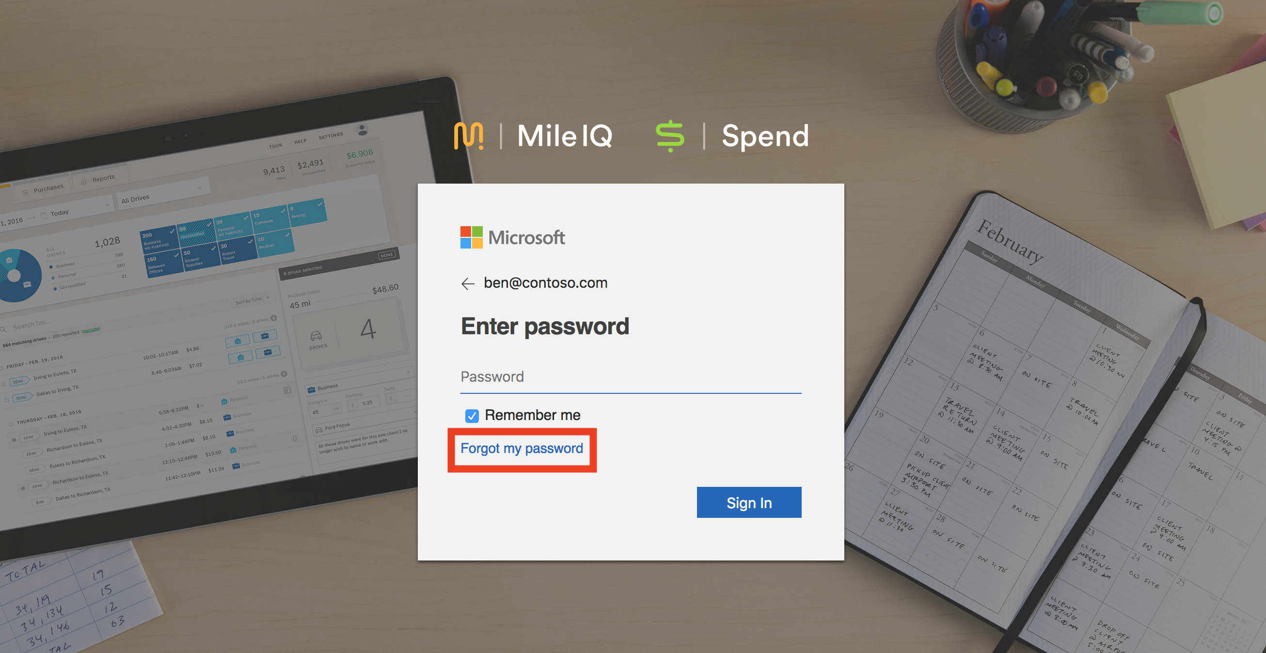 How To Reset Password Mileiq